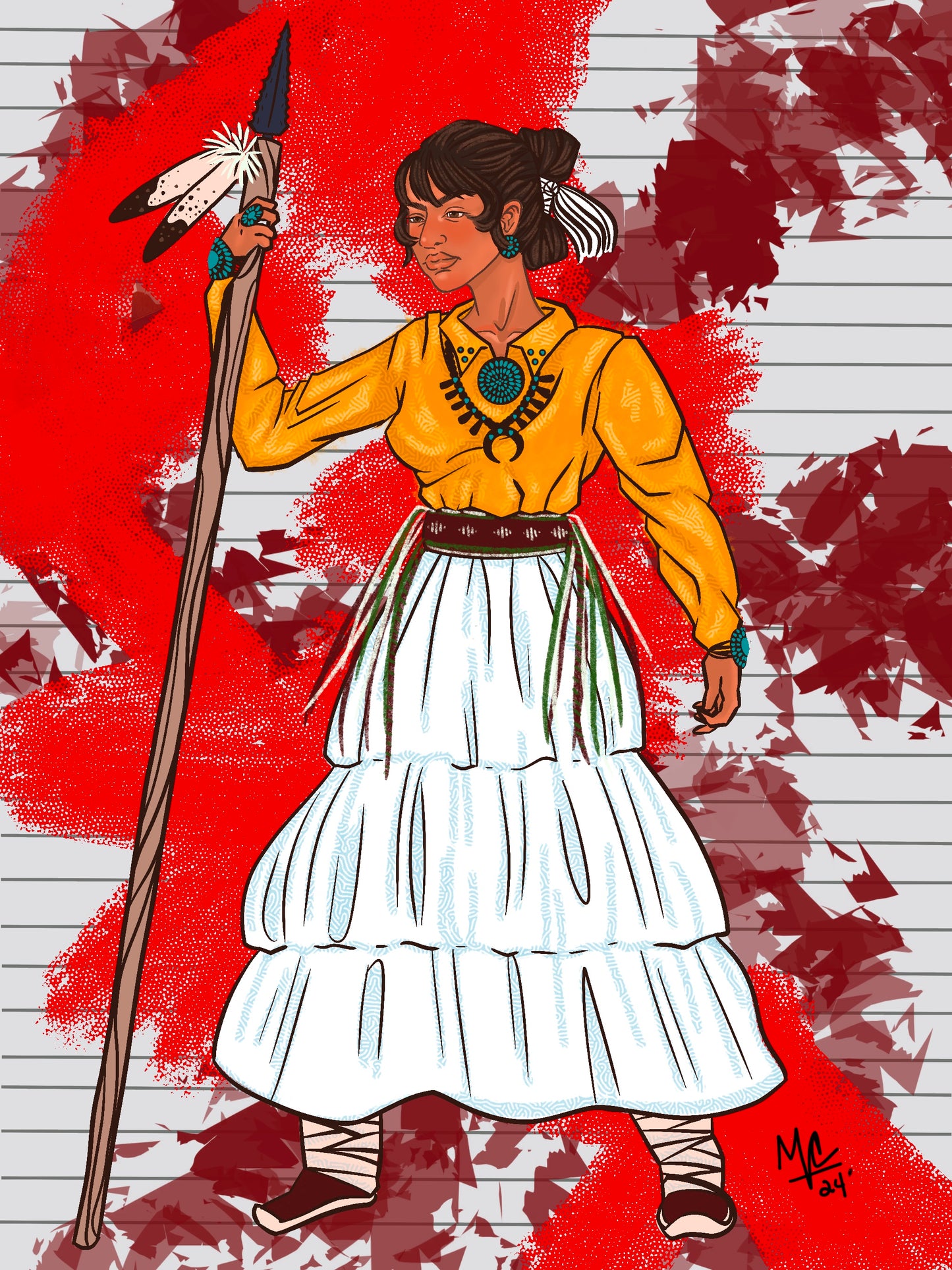 Counting Coup (9"x12")