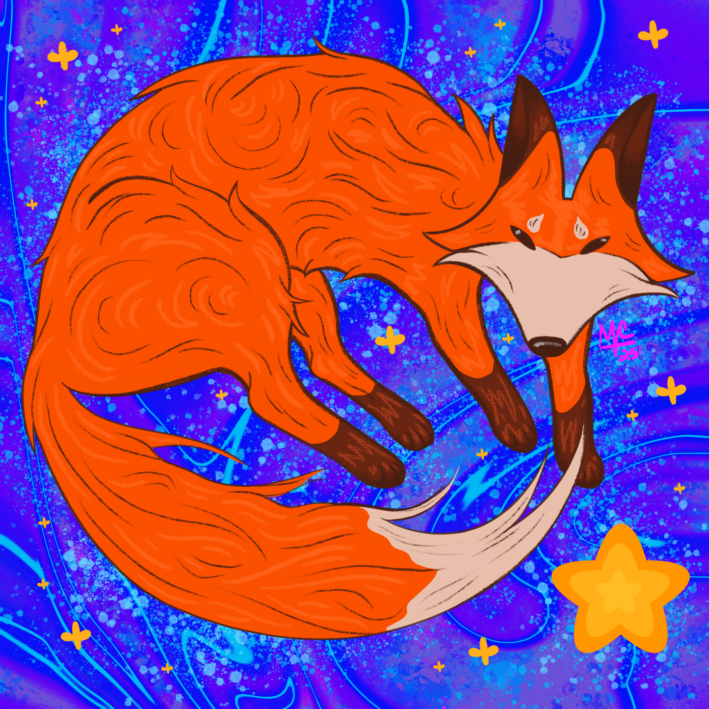 Fox (8.5"x8.5")