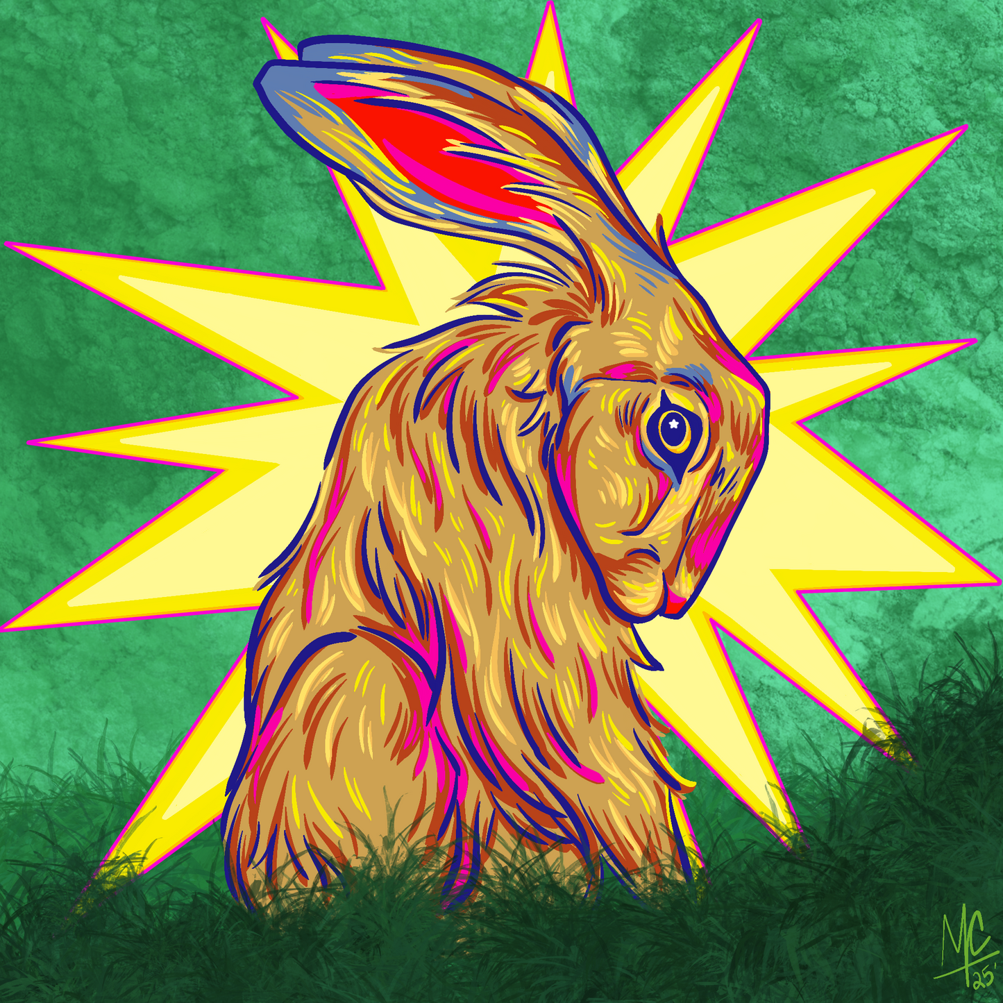 Rabbit #1 (8.5"x8.5")