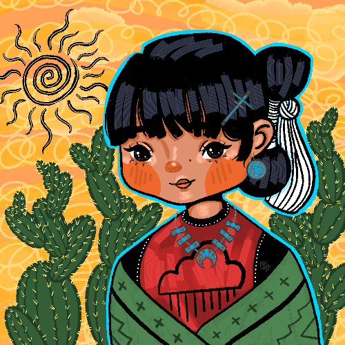 Zia Bloom (10"x10")