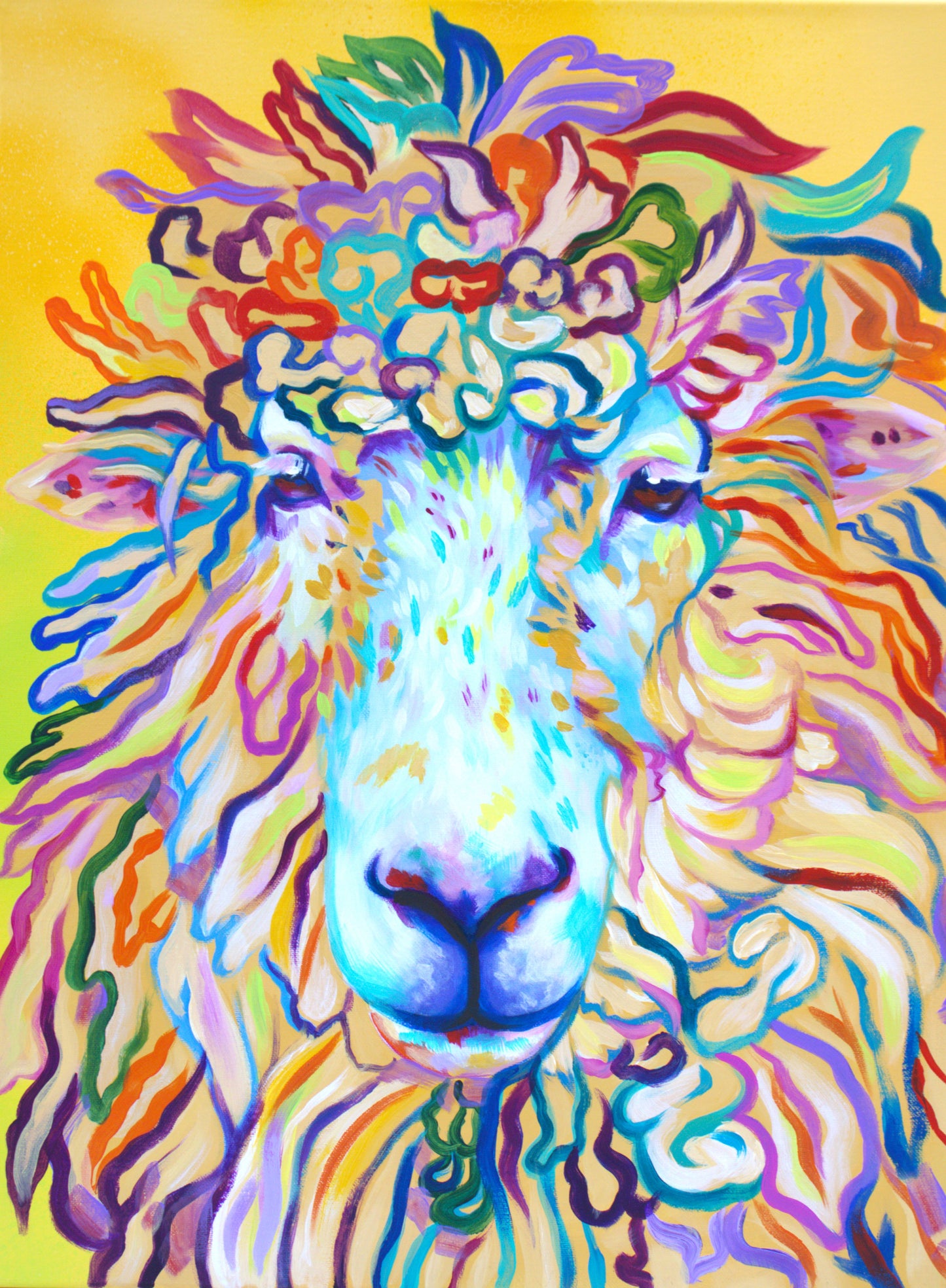 Dibé Color Blast (18"x24") Original Mixed Media