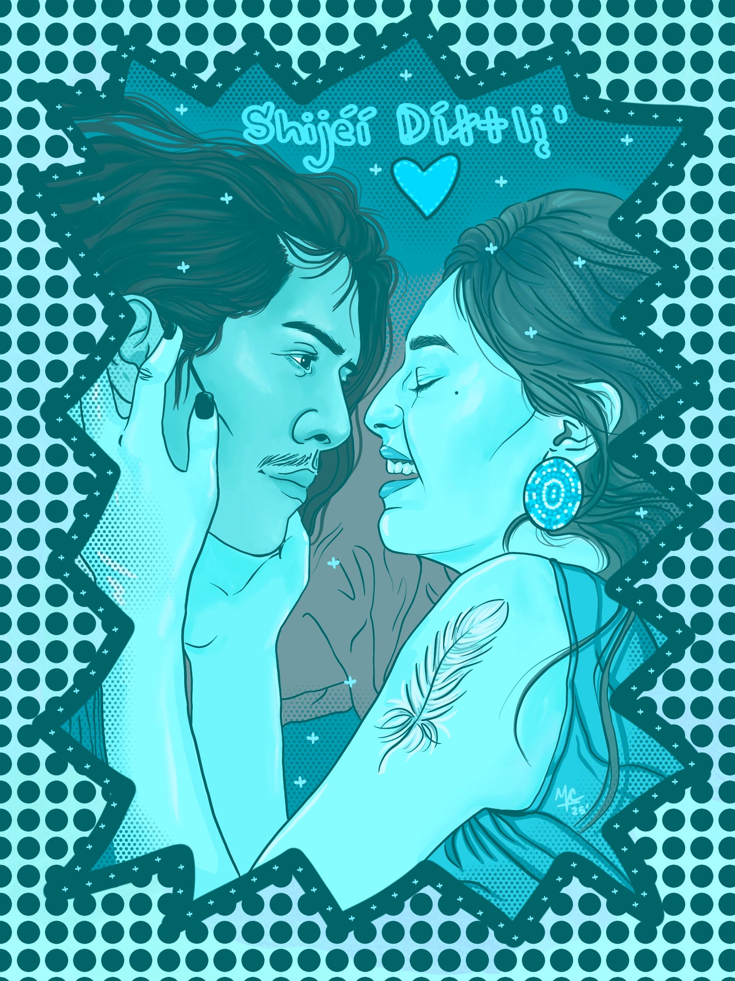 Two Souls, One Heart (8"x10")