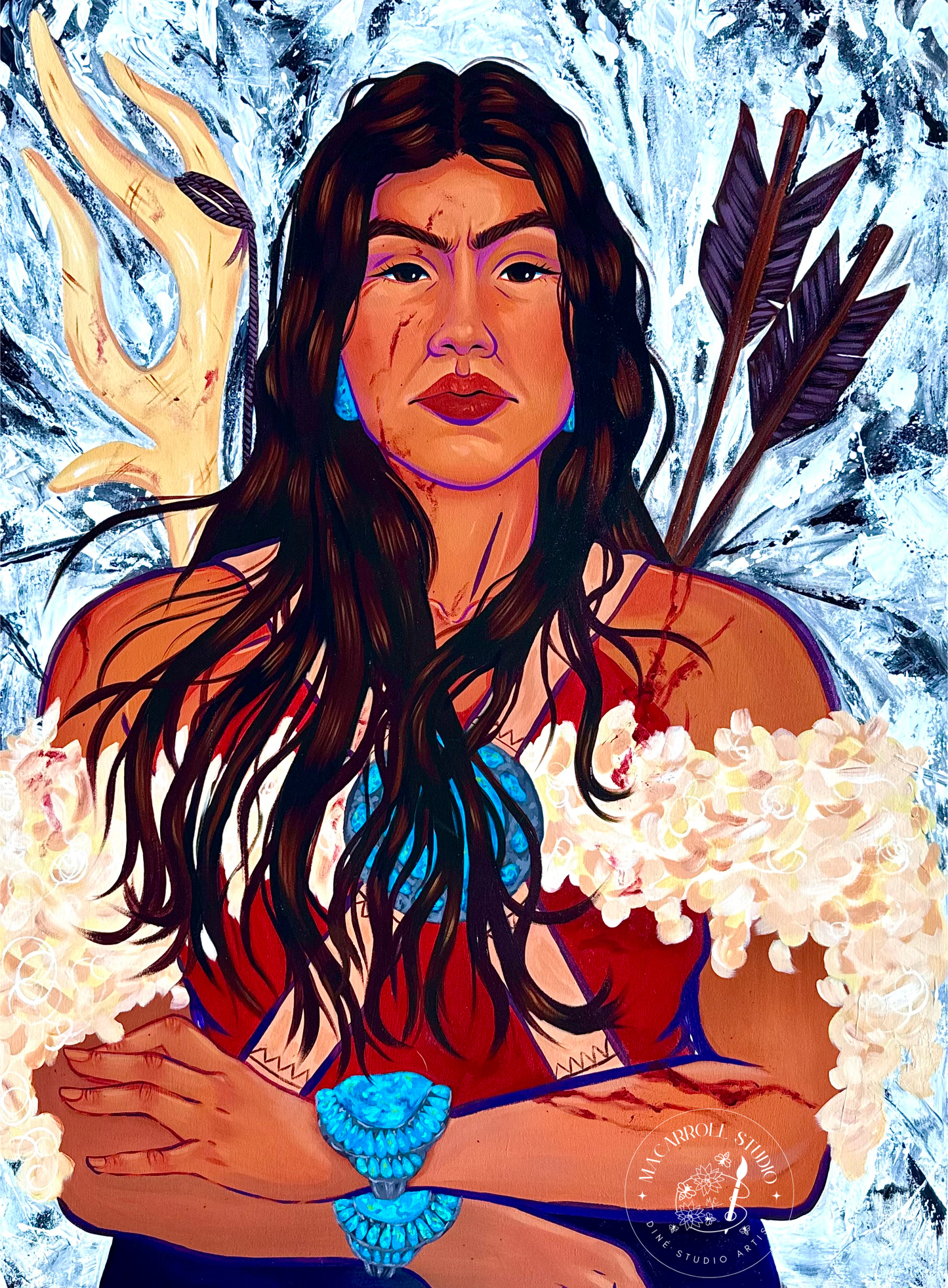 Asdzáánii Naabaahii (13” x 19”)